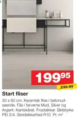 Bauhaus Start fliser tilbud