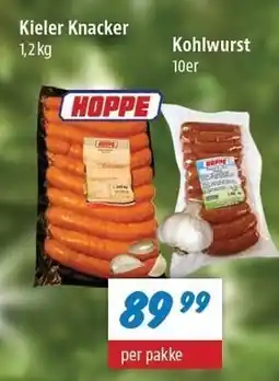 zur Krone HOPPE Kieler Knacker eller Kohlwurst tilbud