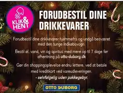 Otto Duborg FORUDBESTIL DINE DRIKKEVARER tilbud
