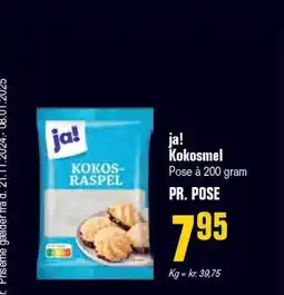 Poetzsch Padborg ja! Kokosmel tilbud