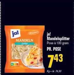 Poetzsch Padborg ja! Mandelsplitter tilbud