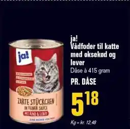 Poetzsch Padborg Ja! Vådfoder til katte med oksekød og lever tilbud