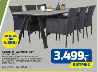 Davidsen Saltholm havemøbelsæt tilbud