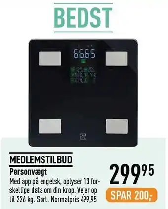 Imerco Personvægt tilbud
