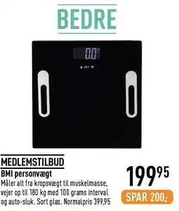 Imerco BMI personvægt tilbud