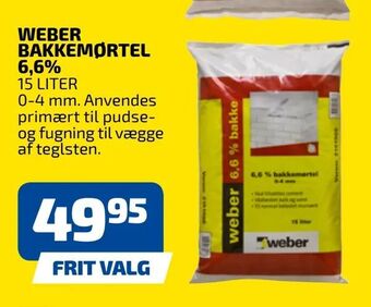 Davidsen Weber bakkemørtel 6,6% tilbud