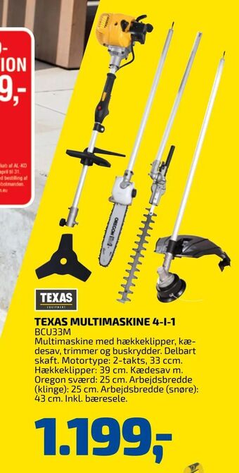 Davidsen Texas multimaskine 4-i-1 tilbud