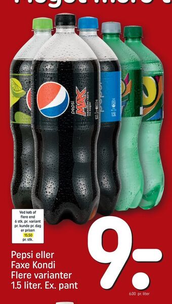 Pepsi eller Faxe Kondi