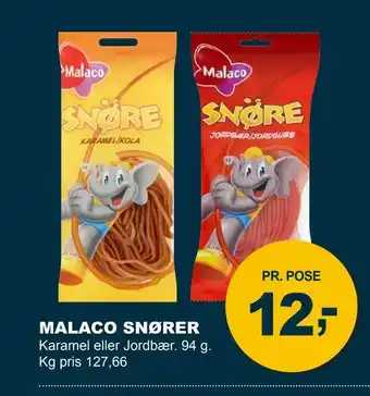 Let-Køb Malaco snører tilbud