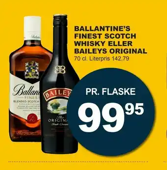 Let-Køb Ballantine's finest scotch whisky eller baileys original tilbud