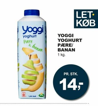 Yoggi yoghurt pære/ banan