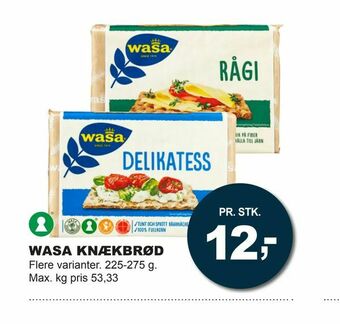 Let-Køb Wasa knækbrød tilbud