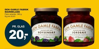 Let-Køb Den gamle fabrik marmelade tilbud