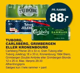 Let-Køb Tuborg, carlsberg, grimbergen eller kronenbourg tilbud