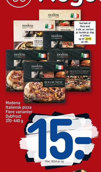 REMA 1000 Modena Italiensk pizza tilbud