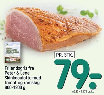 Frilandsgris fra Peter & Lene Skinkeculotte med tomat og ramsløg