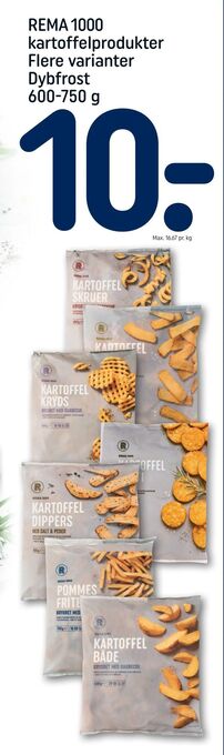 REMA 1000 REMA 1000 kartoffelprodukter tilbud