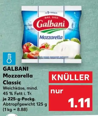 Kaufland GALBANI Mozzarella Classic tilbud