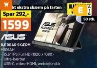 Power Bærbar Skærm MB16AH tilbud