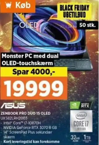 Power Zenbook Pro Duo 15 OLED UX582LRH2003 tilbud