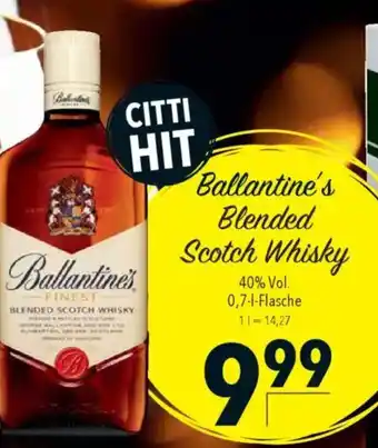 Citti Ballantine's Blended Scotch Whisky tilbud