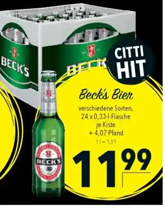 Citti BECK'S Bier tilbud