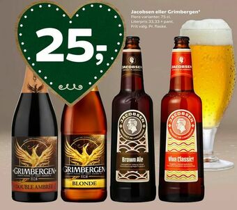 Coop 365 Jacobsen eller Grimbergen tilbud