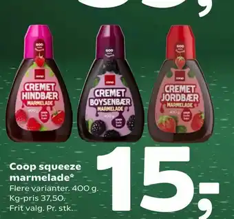 Coop 365 Coop squeeze marmelade tilbud
