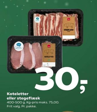 Coop 365 Koteletter eller stegeflæsk tilbud