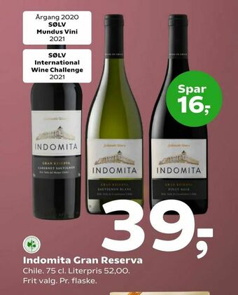 Coop 365 Indomita Gran Reserva tilbud