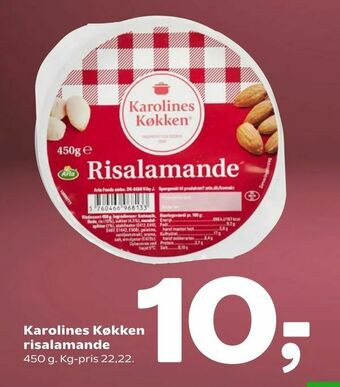 Coop 365 Karolines Køkken risalamande tilbud
