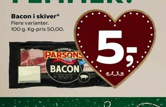 Coop 365 Bacon i skiver tilbud