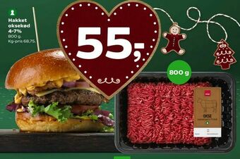 Coop 365 Hakket oksekød 4-7% tilbud