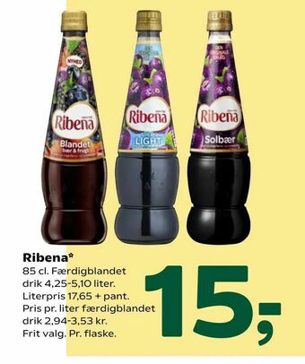 Coop 365 Ribena tilbud