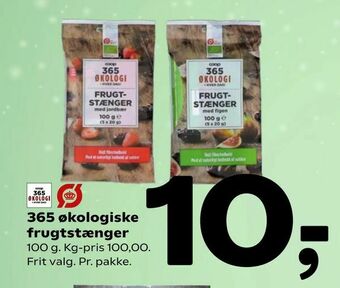 Coop 365 365 økologiske frugtstænger tilbud