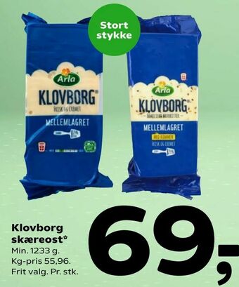 Coop 365 Klovborg skæreost tilbud