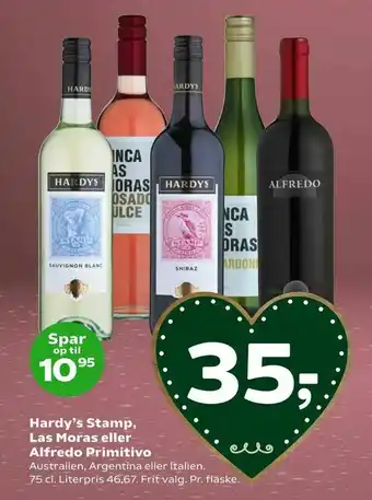 Coop 365 Hardy's Stamp, Las Moras eller Alfredo Primitivo tilbud
