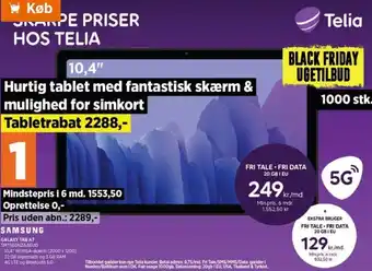 Power Galaxy Tab A7 SMT505NAAEUD tilbud