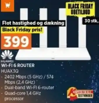 Power Wi-Fi 6 Router HUAX3Q tilbud