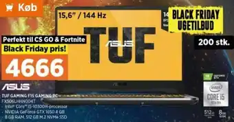 Power TUF Gaming F15 Gaming PC FX506LHHN004T tilbud