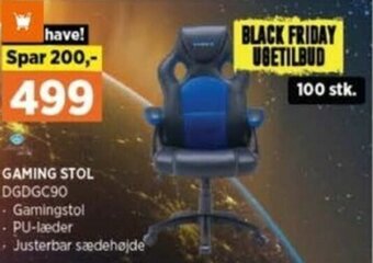 Power Gaming Stol DGDGC90 tilbud