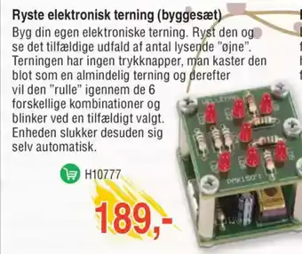 Elextra Ryste elektronisk terning (byggesæt) tilbud