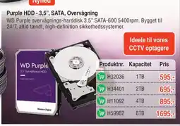 Elextra Purple HDD -3,5", SATA, Overvågning tilbud