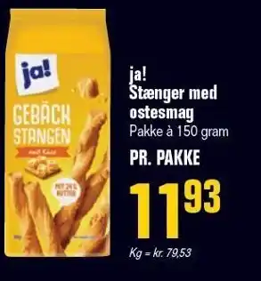 Poetzsch Padborg ja! Stænger med ostesmag tilbud