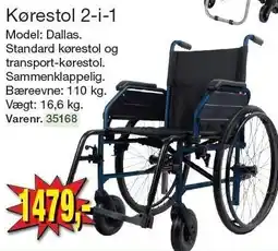 Harald Nyborg Kørestol 2-i-1 tilbud
