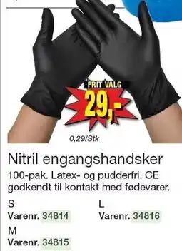 Harald Nyborg Nitril engangshandsker tilbud