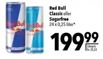 Citti Red Bull Classic eller Sugarfree tilbud