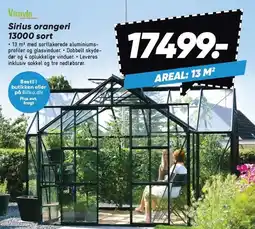 Sirius orangeri 13000 sort