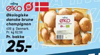 Bilka Økologiske danske brune champignon tilbud