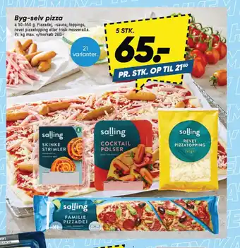 Bilka Byg-selv pizza tilbud